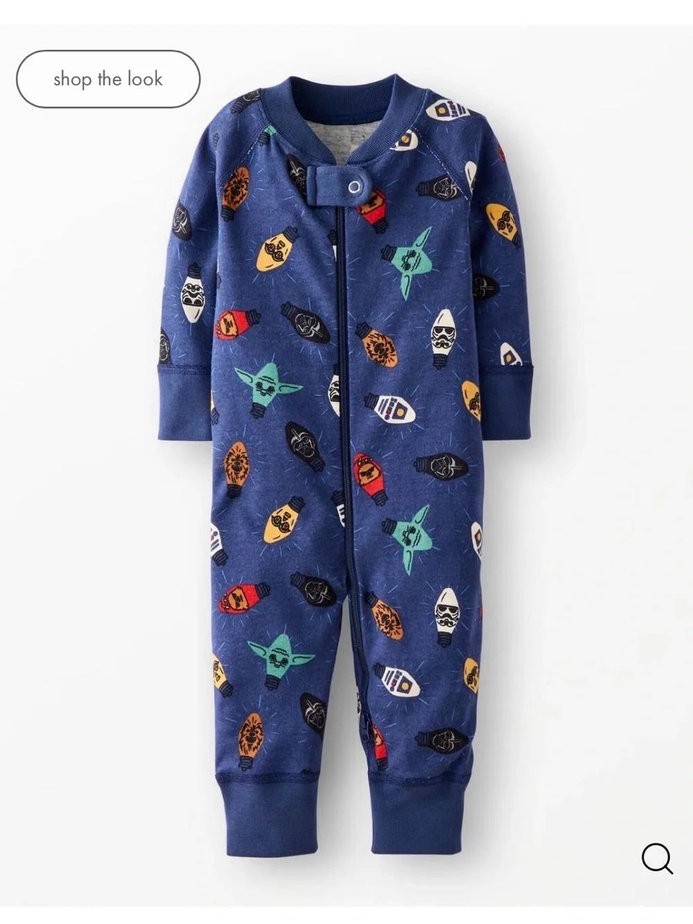 Hanna Andersson Navy Blue Star Wars Character cotton  One-Piece